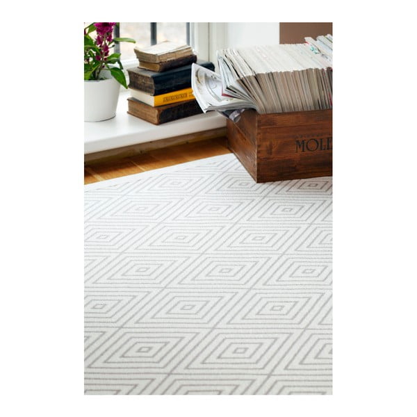 Balts rakstains divpusējs paklājs Narma Kalana, 160 x 230 cm-image-4