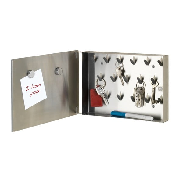 Atslēgu skapis ar magnētisko plāksnīti Wenko Home, 20 x 30 cm-image-4