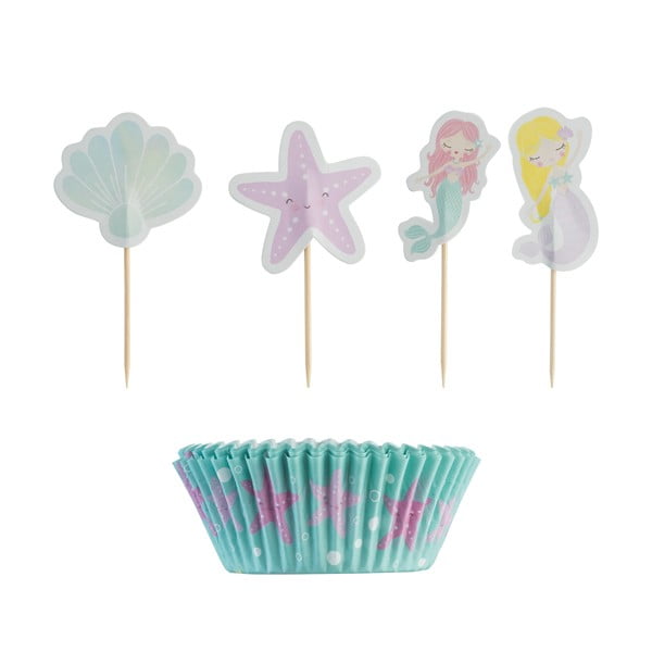 Papīra cupcake cups un cupcake lineru komplekts Mason Cash Under The Sea