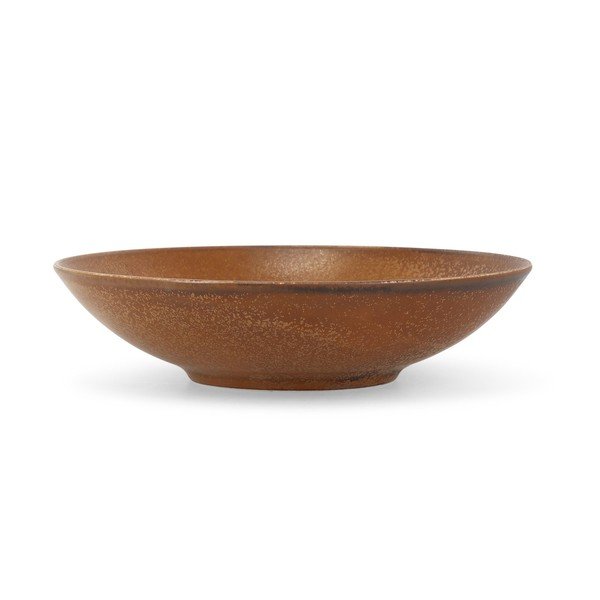 Brūns zupas porcelāna šķīvis ø 26 cm Ovio – BonBistro