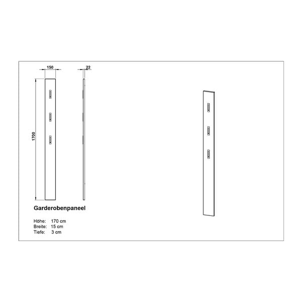 Sienas pakaramais Germania Telde, 15 x 170 cm-image-3