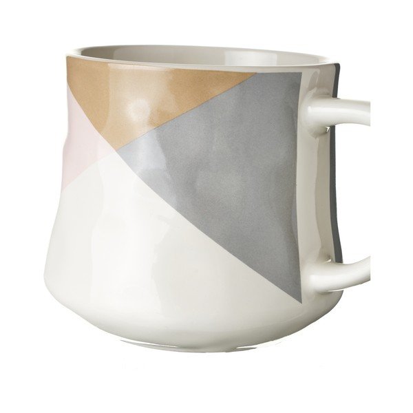 Balti bēša keramikas krūze Casa Selección, 0,4 l-image-1