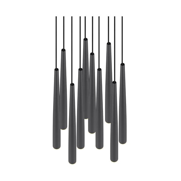 Melna LED piekaramā lampa ø 30 cm Cala – Trio Select-image-3