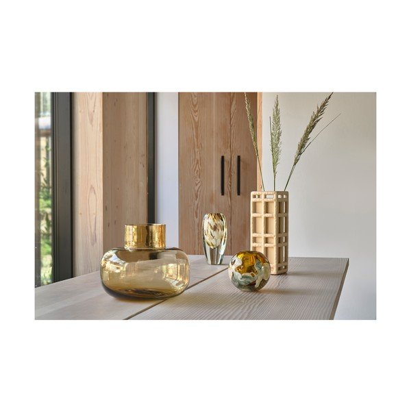 Oranža stikla rokām darināta vāze (augstums 21 cm) Otea – Villa Collection-image-3