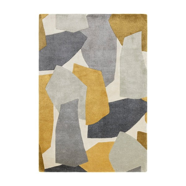 Okera dzeltens/pelēks ar rokām darināts paklājs no pārstrādātas šķiedras 200x290 cm Romy – Asiatic Carpets