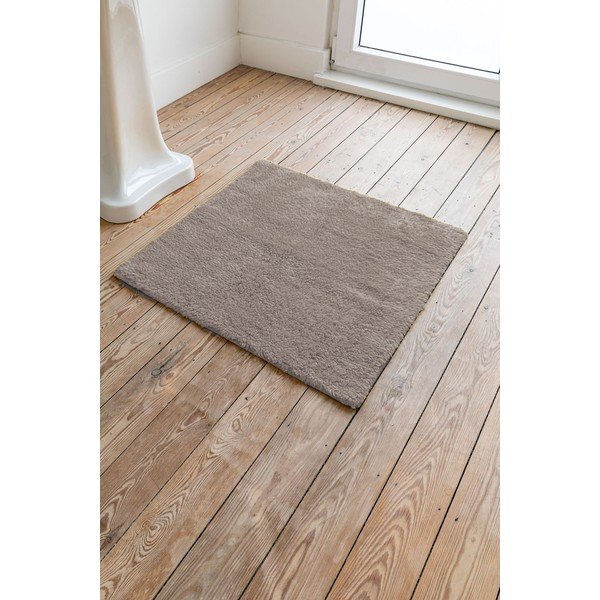 Brūns kokvilnas vannasistabas paklājs Tiseco Home Studio Luca, 60 x 60 cm-image-1