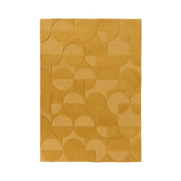 Dzeltens vilnas paklājs Flair Rugs Gigi, 200 x 290 cm
