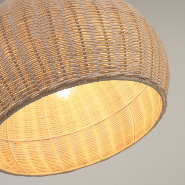 Dabīga toņa rotangpalmas abažūrs ø 45 cm Deyarina – Kave Home-image-1
