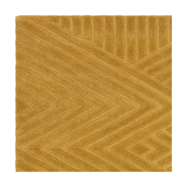 Okera dzeltens vilnas paklājs 120x170 cm Hague – Asiatic Carpets-image-3