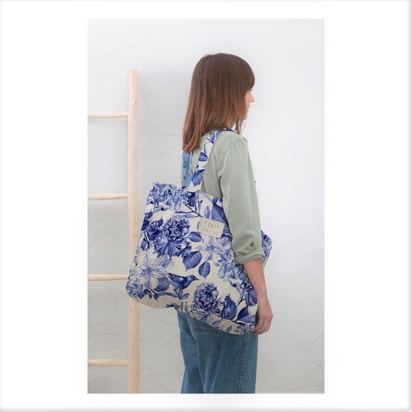 Lina soma Really Nice Things Blue Flowers, platums 44 cm-image-1