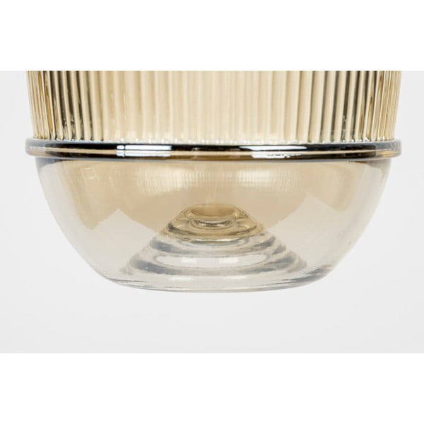 Piekaramā lampa zelta krāsā ar stikla abažūru ø 12 cm Robin – White Label-image-4