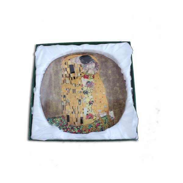 Gustavs Klimts - 6 deserta šķīvju komplekts Kiss-image-1