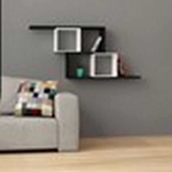 Zerre grāmatu plaukts, melns un balts-image-1