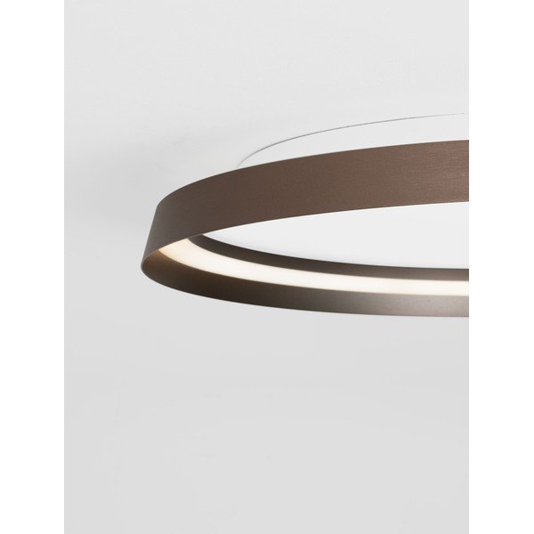 Brūna alumīnija LED griestu lampa ar regulējamu spilgtumu Ormi – Nova Luce-image-2