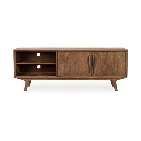 Dabīga toņa mango masīvkoka TV galdiņš 152x55x40 cm Sherman – Bizzotto-image-1