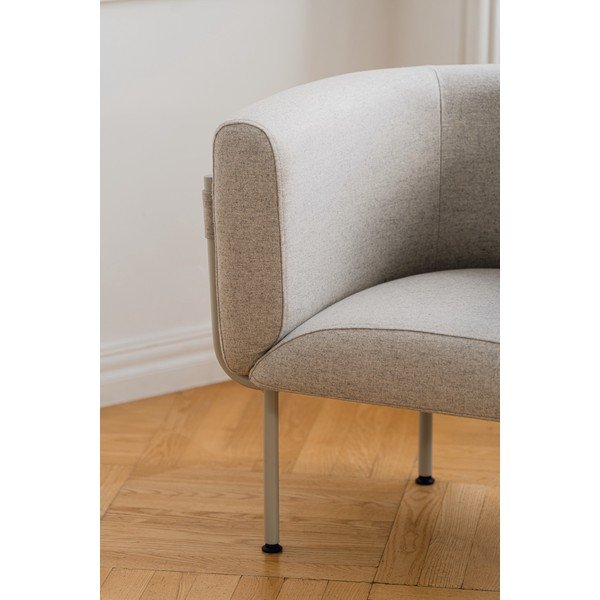 Pelēks vilnas atpūtas krēsls Ubi – noo.ma-image-3