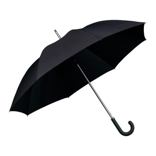Melns vējdrošs lietussargs Ambiance Elegance, ⌀ 120 cm