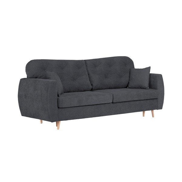 Mazzini Sofas Orchid tumši pelēks trīsvietīgs dīvāns ar glabāšanas vietu-image-1