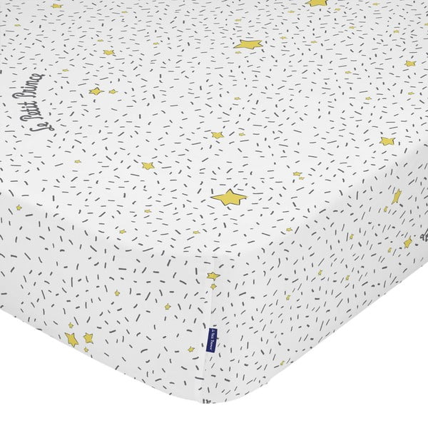 Kokvilnas palags ar gumiju bērniem vienvietīgai gultai 90x200 cm Aventureux – Mr. Fox