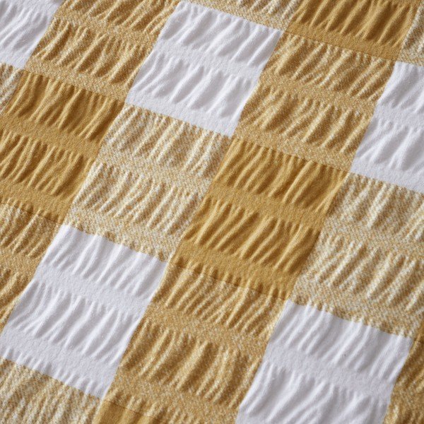 Dzeltena vienguļamā flaneļa gultas veļa 135x200 cm Gingham Check – Catherine Lansfield-image-4