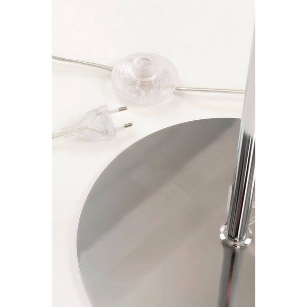 Balta/spīdīgas sudraba krāsas tekstila stāvlampa (augstums 150 cm) Pion – Jotex-image-4