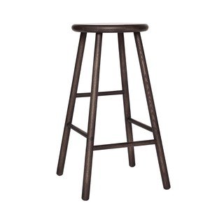 Tumša dabīga toņa oša masīvkoka bāra taburete (sēdekļa augstums 65 cm) Moto – OYOY Living Design
