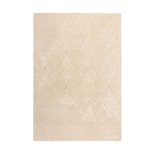 Bēšs vilnas paklājs Flair Rugs Diamonds, 160 x 230 cm