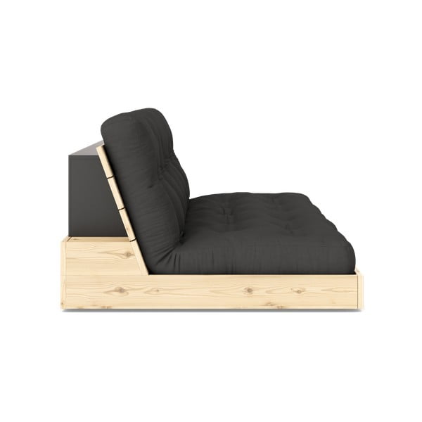 Tumši pelēks izvelkamais dīvāns 196 cm Base – Karup Design-image-3