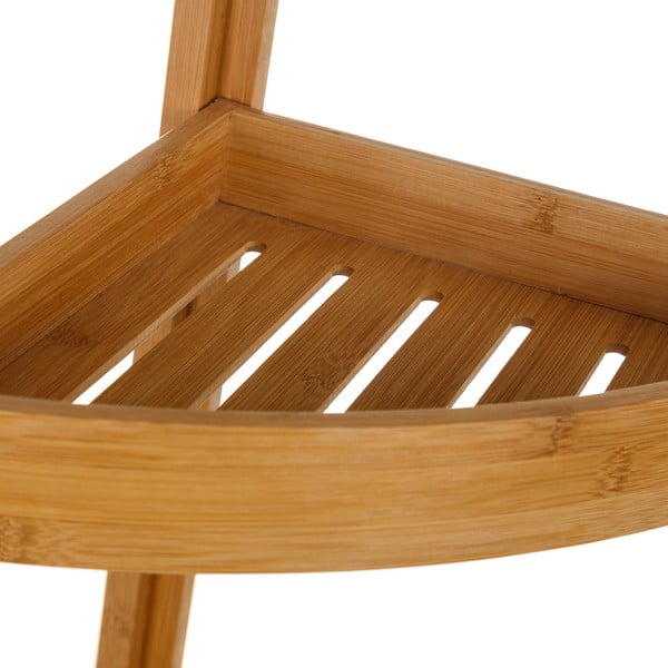 Trīs līmeņu bambusa stūra statīvs Casa Selección Bamboo-image-1