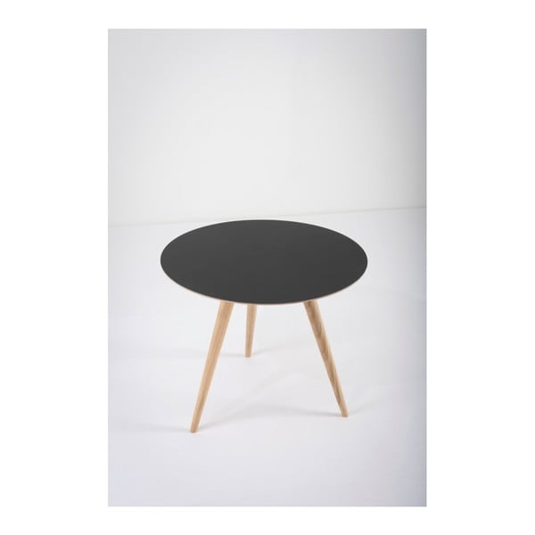 Ozolkoka sānu galdiņš ar melnu virsmu Gazzda Arp, ⌀ 55 cm-image-4