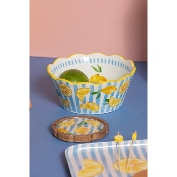 Dzeltena/gaiši zila bļoda ø 16 cm Capri – Ladelle-image-1