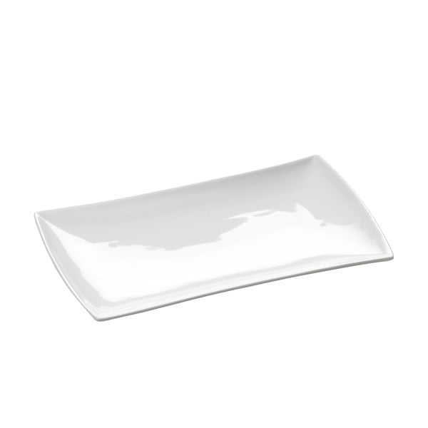 Balts porcelāna šķīvis Maxwell & Williams East Meets West, 20,5 x 12 cm