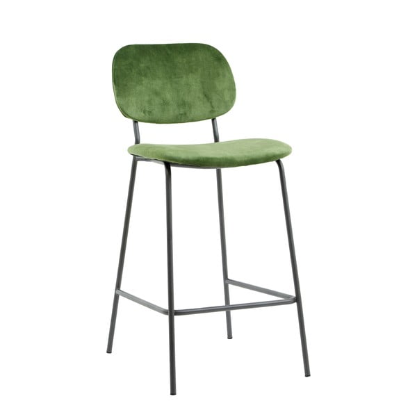 Zaļš samta bāra krēsls 92 cm Emma – Light & Living