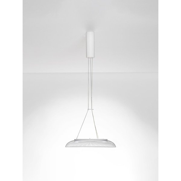 Matēti balta alumīnija LED piekaramā lampa ar akrila stikla abažūru ø 40 cm Mantle – Nova Luce-image-4