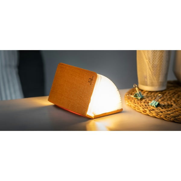 Oranža maza LED grāmatas formas galda lampa Gingko Booklight