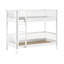 Balta dižskābarža masīvkoka divstāvu bērnu gulta 90x200 cm Forrest – Vipack