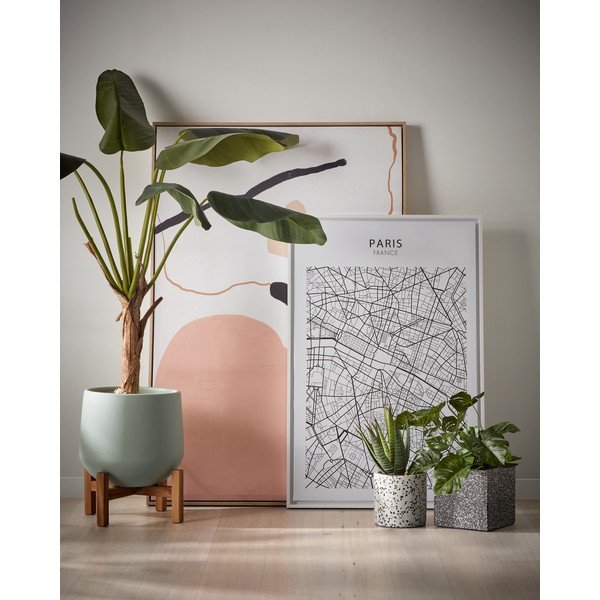 2 kvadrātveida pelēku podiņu komplekts Kave Home-image-2