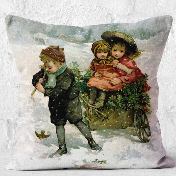 Spilvendrāna ar Ziemassvētku motīvu 43x43 cm – Mila Home-image-4