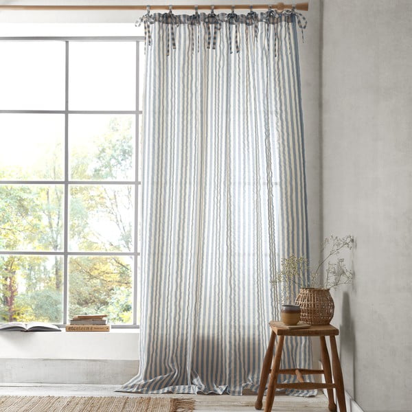 Zils dienas aizkars 140x183 cm Zanzibar Stripe – Pineapple Elephant-image-1