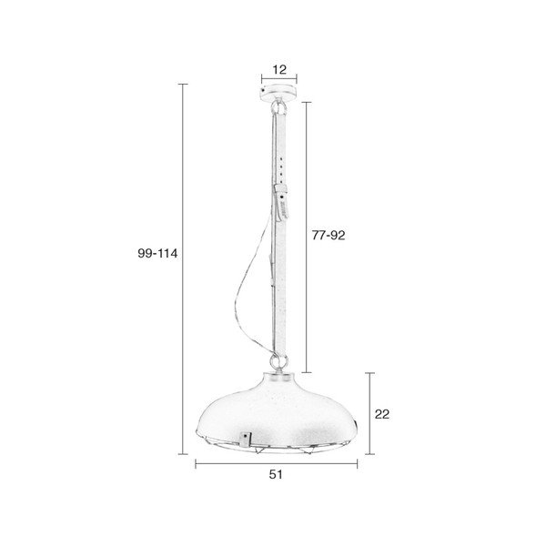 Pelēka griestu lampa Zuiver Dek, ⌀ 51 cm-image-2