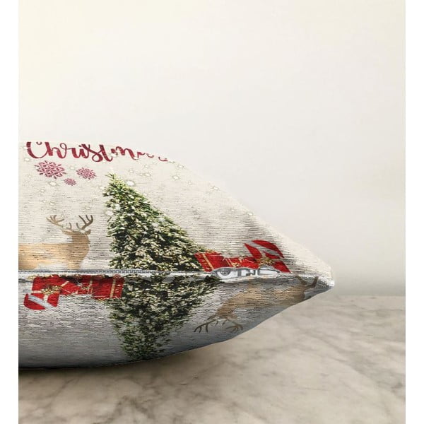 Spilvendrāna ar Ziemassvētku motīvu 43x43 cm – Mila Home-image-1