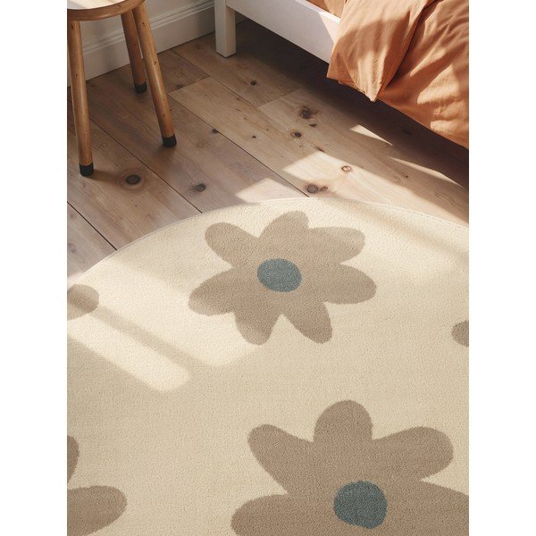 Bēšs bērnu paklājs ø160 cm Bloomy – Hanse Home-image-2