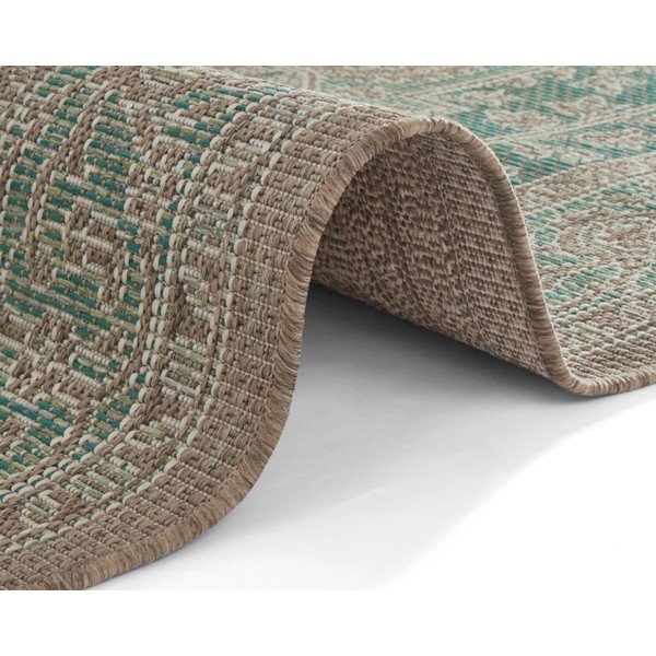 Zaļš un bēšs āra paklājs NORTHRUGS Anjara, 160 x 230 cm-image-3