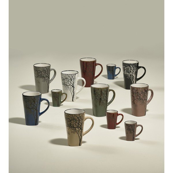 Zaļas māla krūzes (4 gab.) espreso 100 ml Hela – Villa Collection-image-1