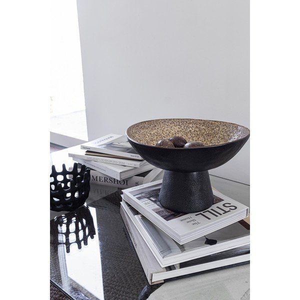 Melna/bēša akmensmasas bļoda ø 31,5 cm By Hand  – Mette Ditmer Denmark-image-2