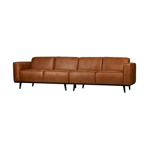 Brūns dīvāns no ādas imitācijas 280 cm Statement – WOOOD-image-2