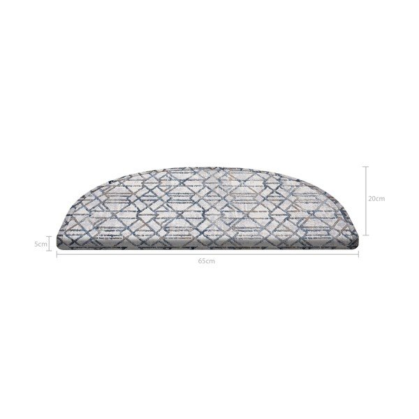 Pelēki kāpņu paklāji (16 gab.) 65x20 cm Cottage Warmth – Vitaus-image-4