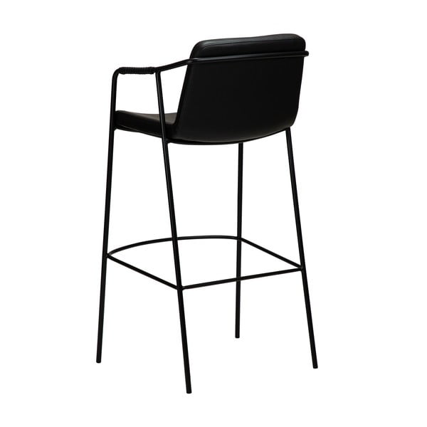 Melns mākslīgās ādas bāra krēsls DAN-FORM Denmark Boto, augstums 105 cm-image-3