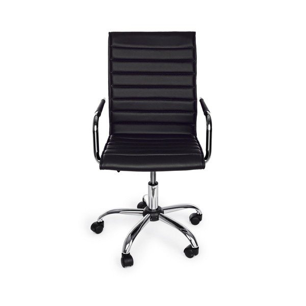 Melns mākslīgās ādas biroja krēsls Perth – Yes Everyday-image-2