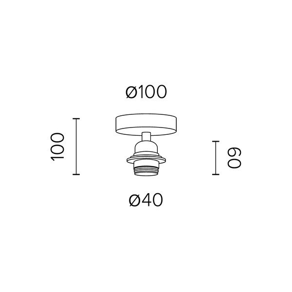 Balta griestu lampa Sotto Luce Uno Plus-image-1